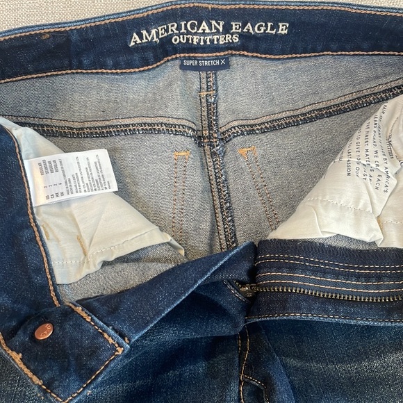NEW American Eagle Denim X High-Waisted Skinny Jean Jegging Midnight Dreamer - Picture 6 of 12